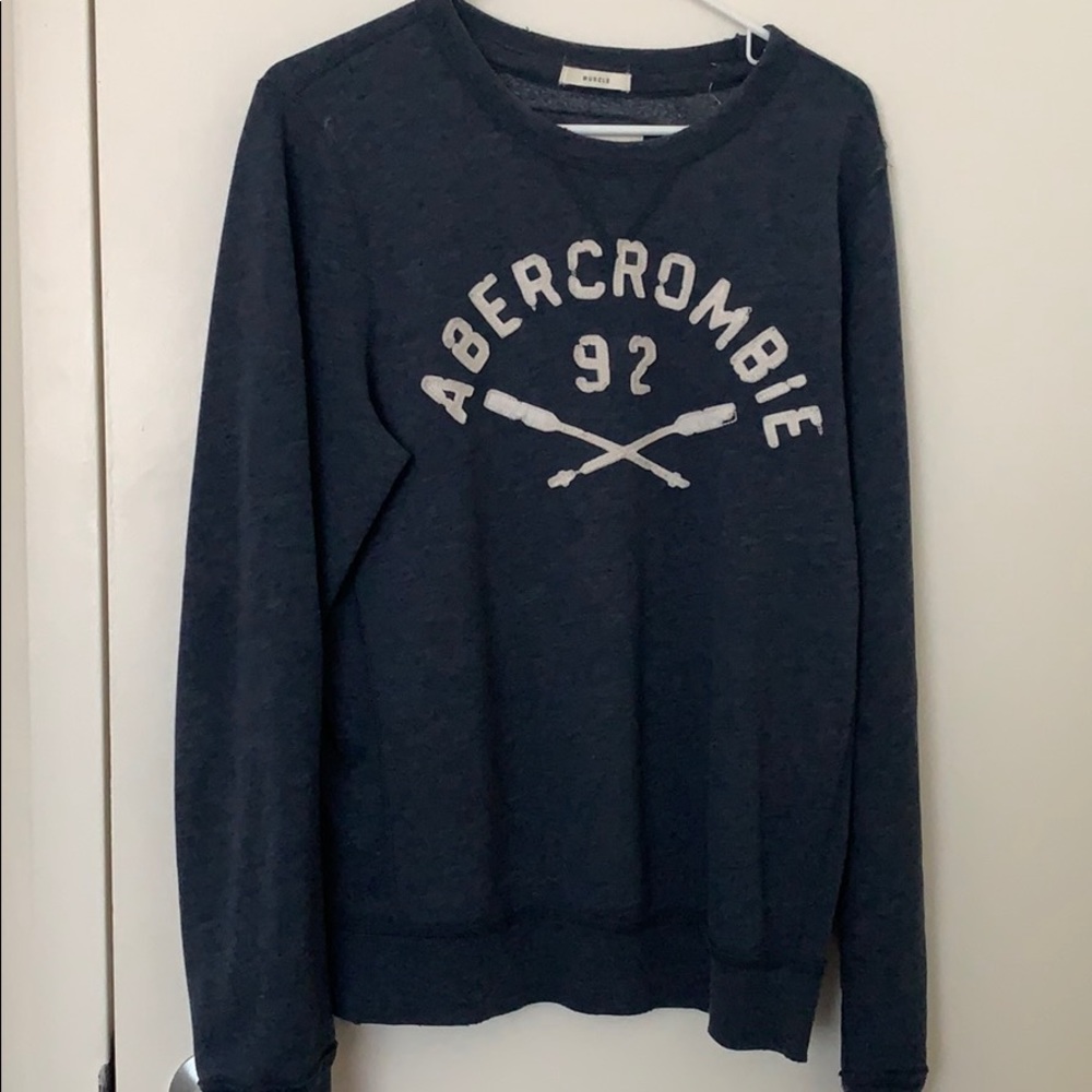 Navy Abercrombie crew neck sweater